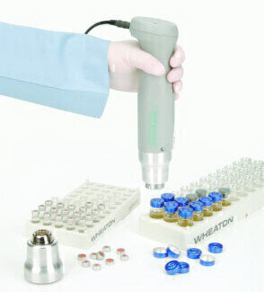 Electric Crimper/Decapper Now Handles More Flip Cap Aluminum Seals