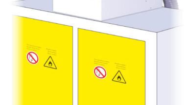 Chemtrap, the new standalone filtration system for fireproof cabinets.