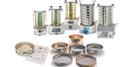 The world's finest sieves... have a shaker to match