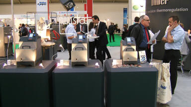 Huber show new MPC thermostat at Analytica 2012