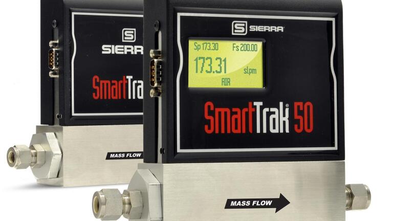 Sierra's Smart-Trak 50 Series Mass Flow Controller Now Available in 316 SS & for Higher Flows to 200 slpm