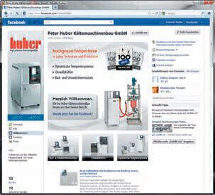 Huber Kältemaschinenbau now on Facebook