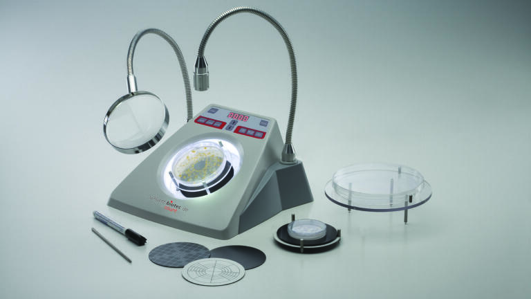 Manual Colony Counter Facilitates Counting of Petri Dishes