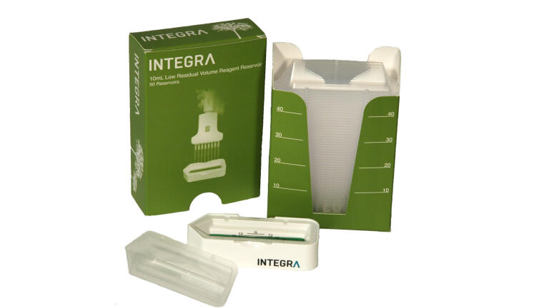 Low Dead Volume Reservoir Saves on Reagent Costs  