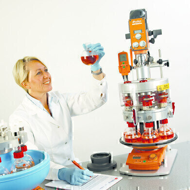 Heat, Cool and Stir Viscous Samples in Parallel