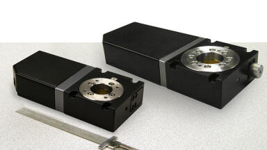 Miniature Gear-Drive Rotary Stages with Clear Apertures for Accurate, Economical Positioning
