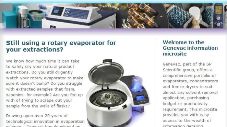 Productive Drying of Natural Product Extracts