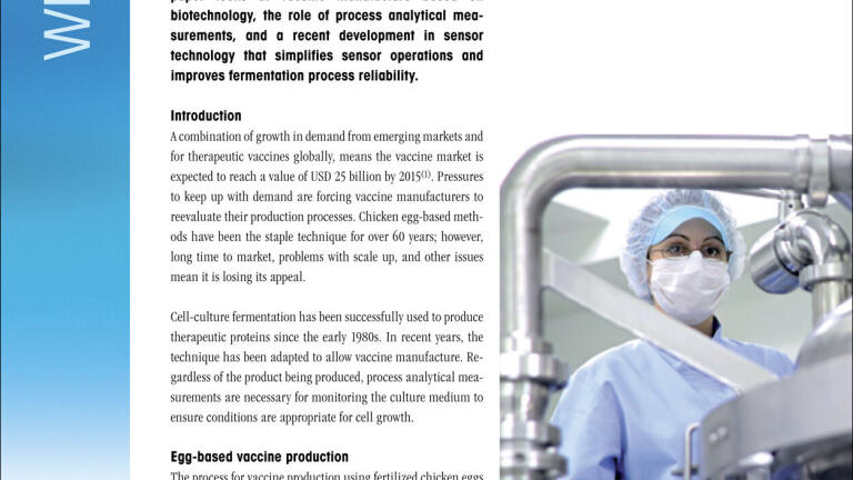 New Trends in Vaccine Manufacture