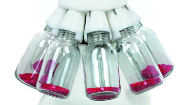 The Rotary Cone Sample Divider LABORETTE 27 - guaranteed representative sample division!