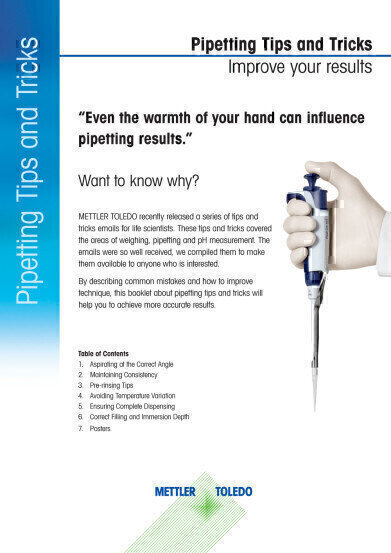 Take Measures to Improve the Accuracy of Your Results by Requesting Your FREE Pipetting Tips & Tricks Booklet from Anachem
