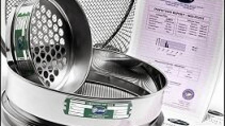 Test Sieves designed for comfort and positive nesting