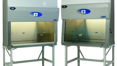 LabGard ES and CellGard ES BSC’s with a 10% sloped window 