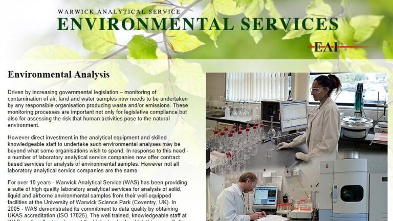 Environmental Sample Analysis Service