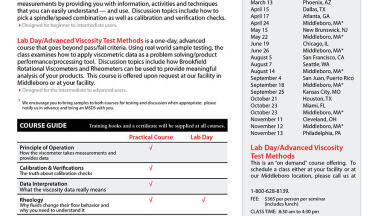 Take A Fresh Look At Viscosity Measurement with Hands-On Training 