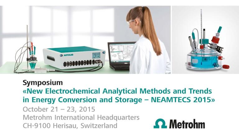 Upcoming Symposium ‘New Electrochemical Analytical Methods and Trends in Energy Conversion and Storage – NEAMTECS 2015’