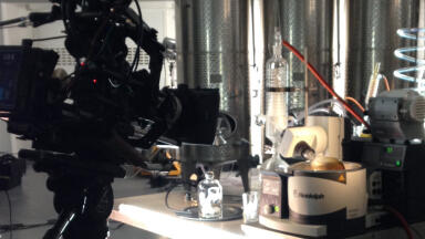 Rotary Evaporator featured on Channel Four Cookery Programme