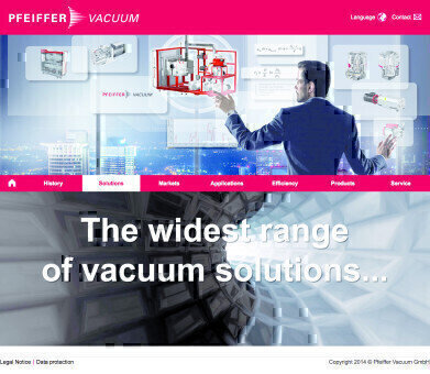 Vacuum Solutions now Presented as a New Online Experience 
