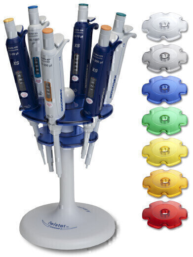 Twister universal 336 pipette stand accommodate Socorex and other brand of micropipettes.
