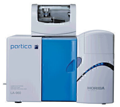 Dry Analysis with less than 100 mg using HORIBA laser diffraction analyser LA960
