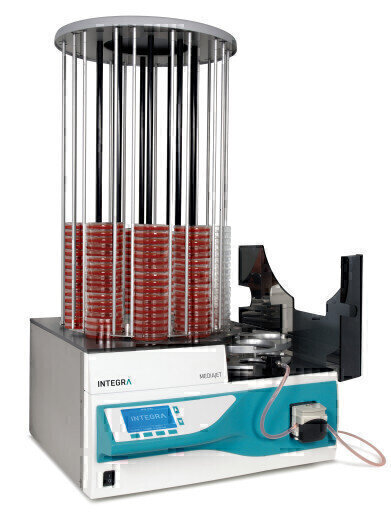 High Throughput Preparation of Media Filled Petri Dishes
