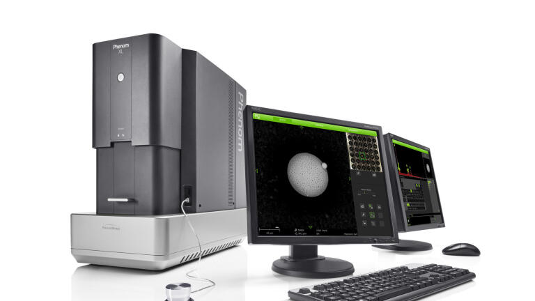 The Phenom XL Scanning Electron Microscope (SEM) pushes the boundaries of compact desktop SEM performance