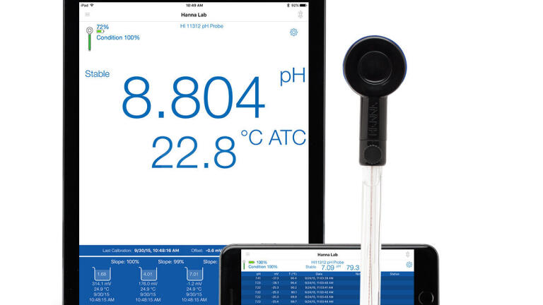 Hanna HALO® — pH electrodes with Bluetooth® Smart technology