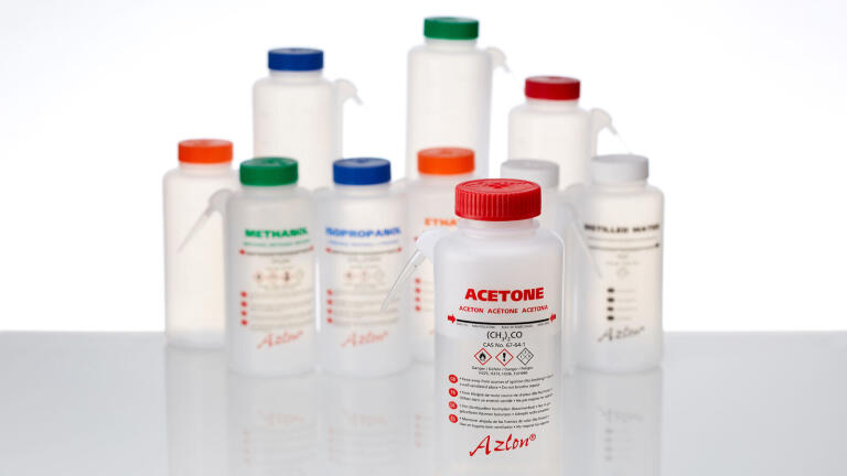 Azlon Round Vented Integral Wash Bottle - Solutions to suit your liquid handling needs