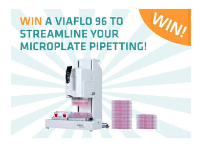 Win a VIAFLO 96 handheld electronic pipette bundle to take microplate pipetting to the next level