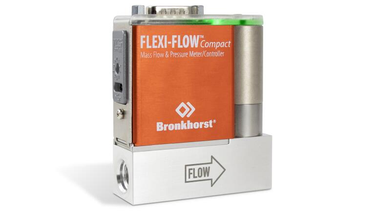 Compact mass flow meters/controllers for gases