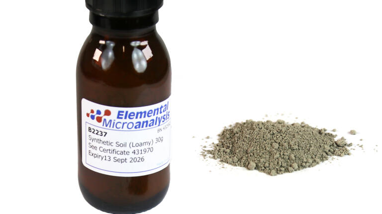 New synthetic soil standards for elemental analysis