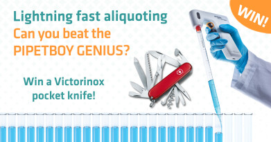 Challenge your pipet controller for a chance to win a prize