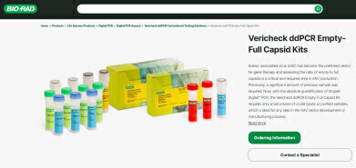 Bio-Rad Laboratories – Vericheck ddPCR™ Empty-Full Capsid Kit