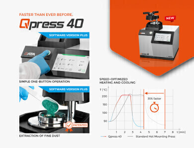 Faster and More Reliable Hot Mounting Process Than Ever Before: Qpress 40