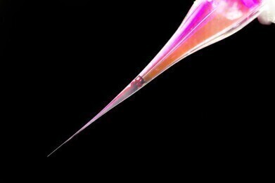 High precision pipette can activate individual neurons 