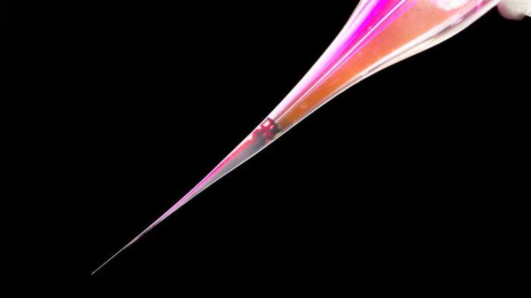 High precision pipette can activate individual neurons 