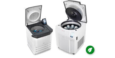 High-performance centrifuges with sustainable cooling