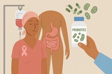 Supplementation by probiotics may help reduce side effects of chemotherapy in breast cancer