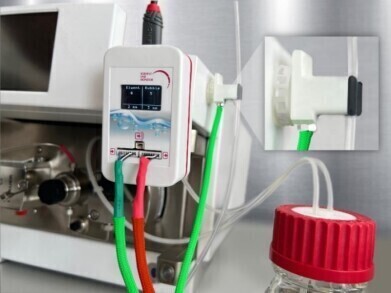 Gas bubble safeguard for HPLC systems