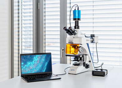 New fluorescence microscope with LED technology