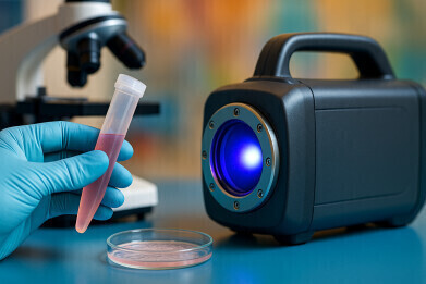 Portable surface-enhanced Raman spectroscopy can rapidly detect microbes in fluid