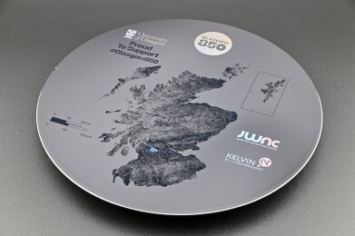 Scotland etched on silicon wafer at nanoscale precision