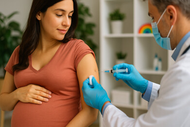 COVID-19 vaccines received during pregnancy has been linked to lower risk of severe illness and premature births