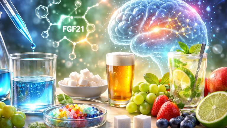 Sugars found in food cut alcohol drinking in mice by acting on appetite signals